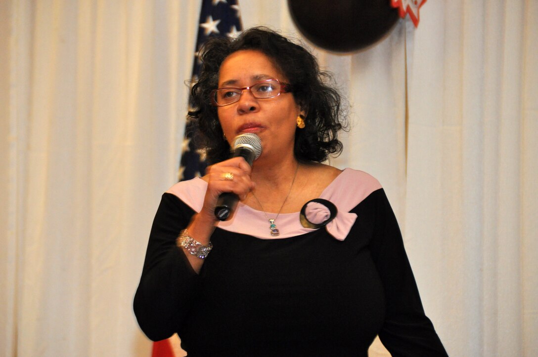 TRAVIS AIR FORCE BASE, Calif. -- Members of the 349th Air Mobility Wing gathered for the Annual Awards Banquet, held at the Delta Breeze Club, Feb. 21, 2015. During the ceremony, the unit highlighted the achievement of its top military and civilian performers, and included a new category to recognize military spouses who have made significant contributions throughout the year. (U.S. Air Force photo/Staff Sgt. Cindy G. Alejandrez)