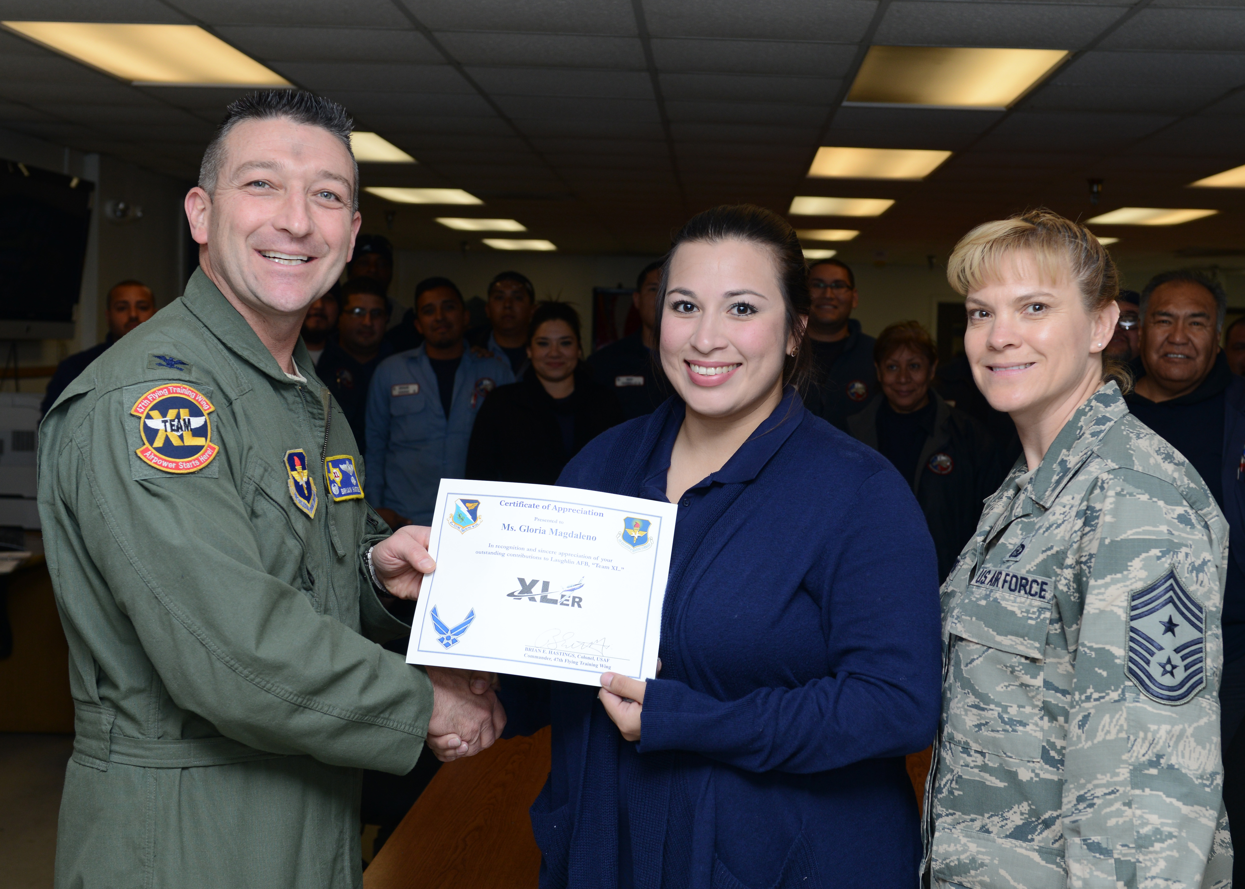 Laughlin XLer Gloria Magdaleno, 47th Maintenance Directorate
