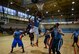 Jarrett McCalister, 51st Force Support Squadron, grabs a defensive rebound during the first half of an intramural basketball game Feb. 24, 2015, at Osan Air Base, Republic of Korea. FSS won the game 43-19. (U.S. Air Force photo by Senior Airman David Owsianka)