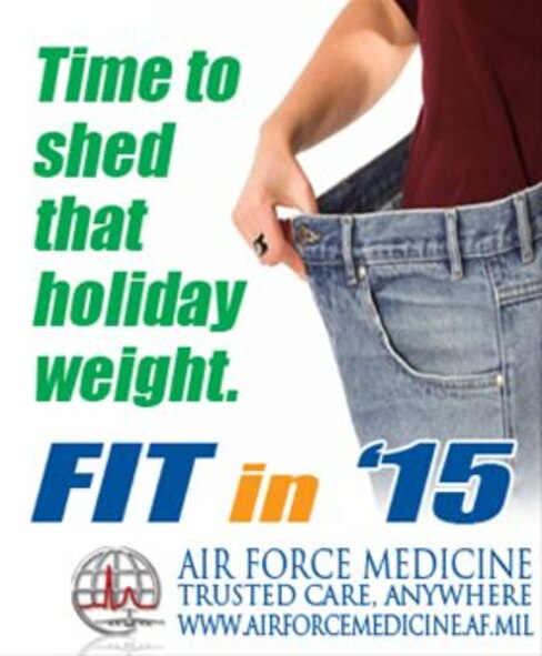 Fit In 15 Holiday Weight graphic (Facebook timeline graphic) (Air Force graphic/Steve Thompson)