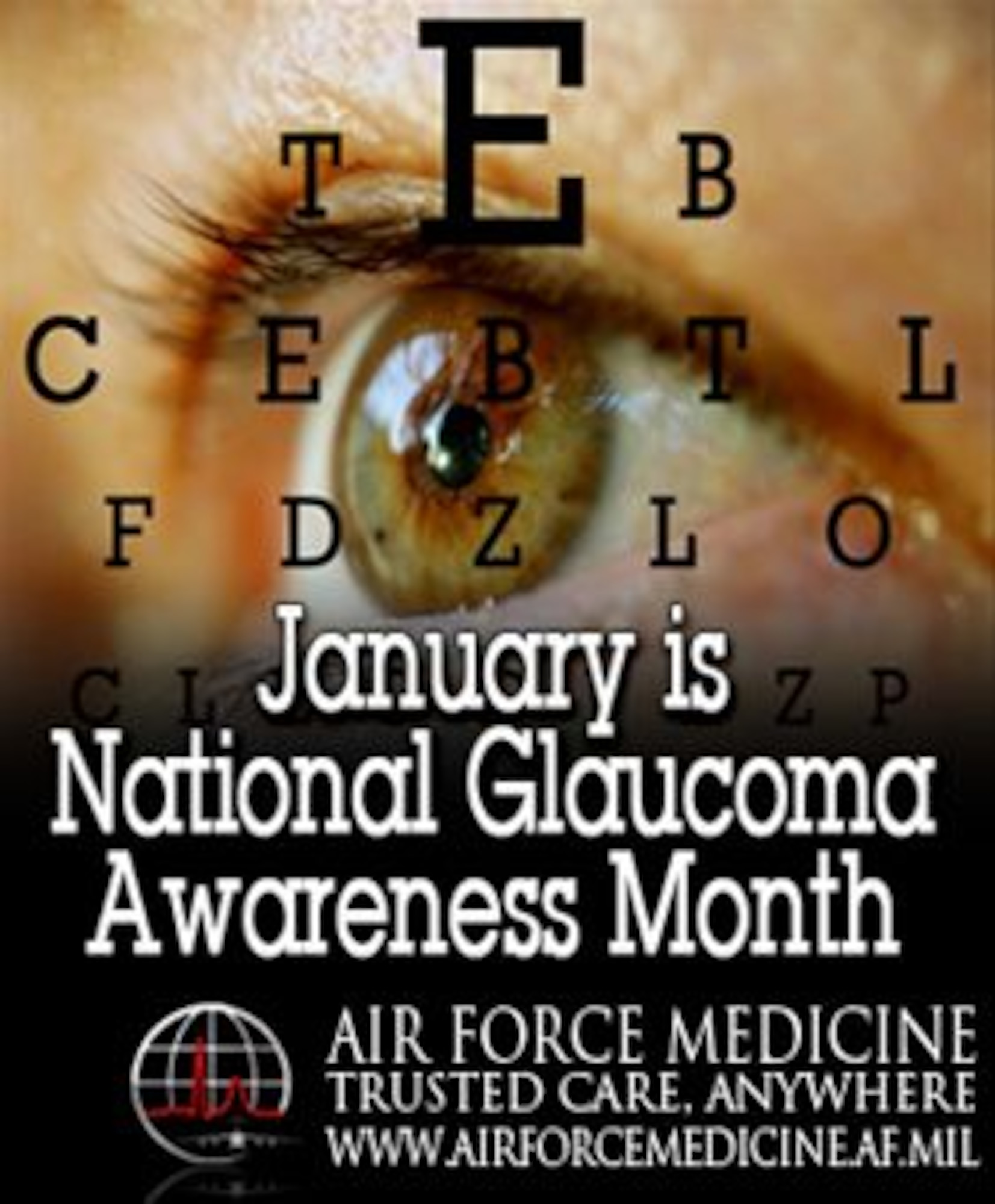 January is National Glaucoma Awareness Month (Facebook timeline graphic) (Air Force graphic/Steve Thompson)