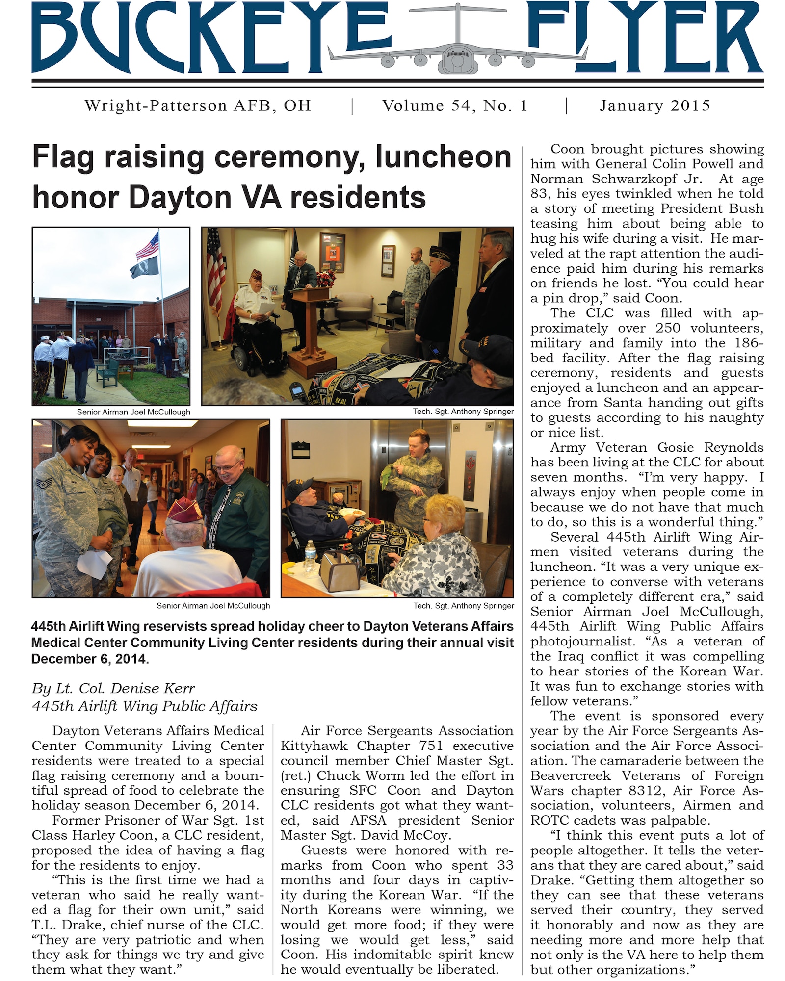 WRIGHT-PATTERSON AIR FORCE BASE, Ohio - The Buckeye Flyer is the official publication of the 445th Airlift Wing and includes eight pages of stories, photos and features. (U.S. Air Force photo) 
