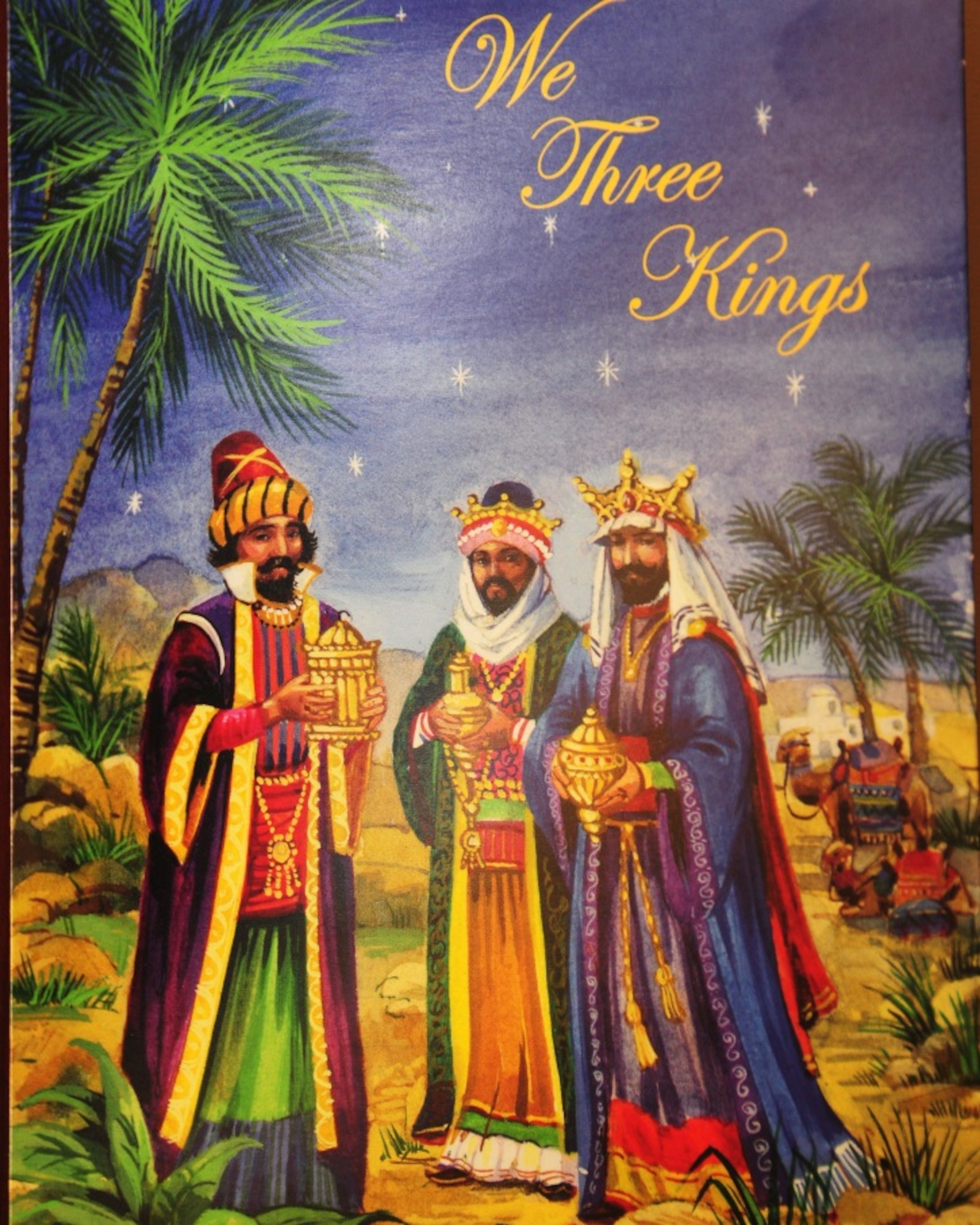 Personalized Christmas cards like this were handed to Airmen Dec. 24 by Staff Sgt. Perla Tapia Cordero, 69th Fighter Squadron personnel journeyman; Tech. Sgt. Kenneth Heng, 944th Medical Squadron medical technician; and members from the 56th Fighter Wing First Sergeant Council from local communities and schools. (U.S. Air Force photo taken by Tech. Sgt. Louis Vega Jr.)