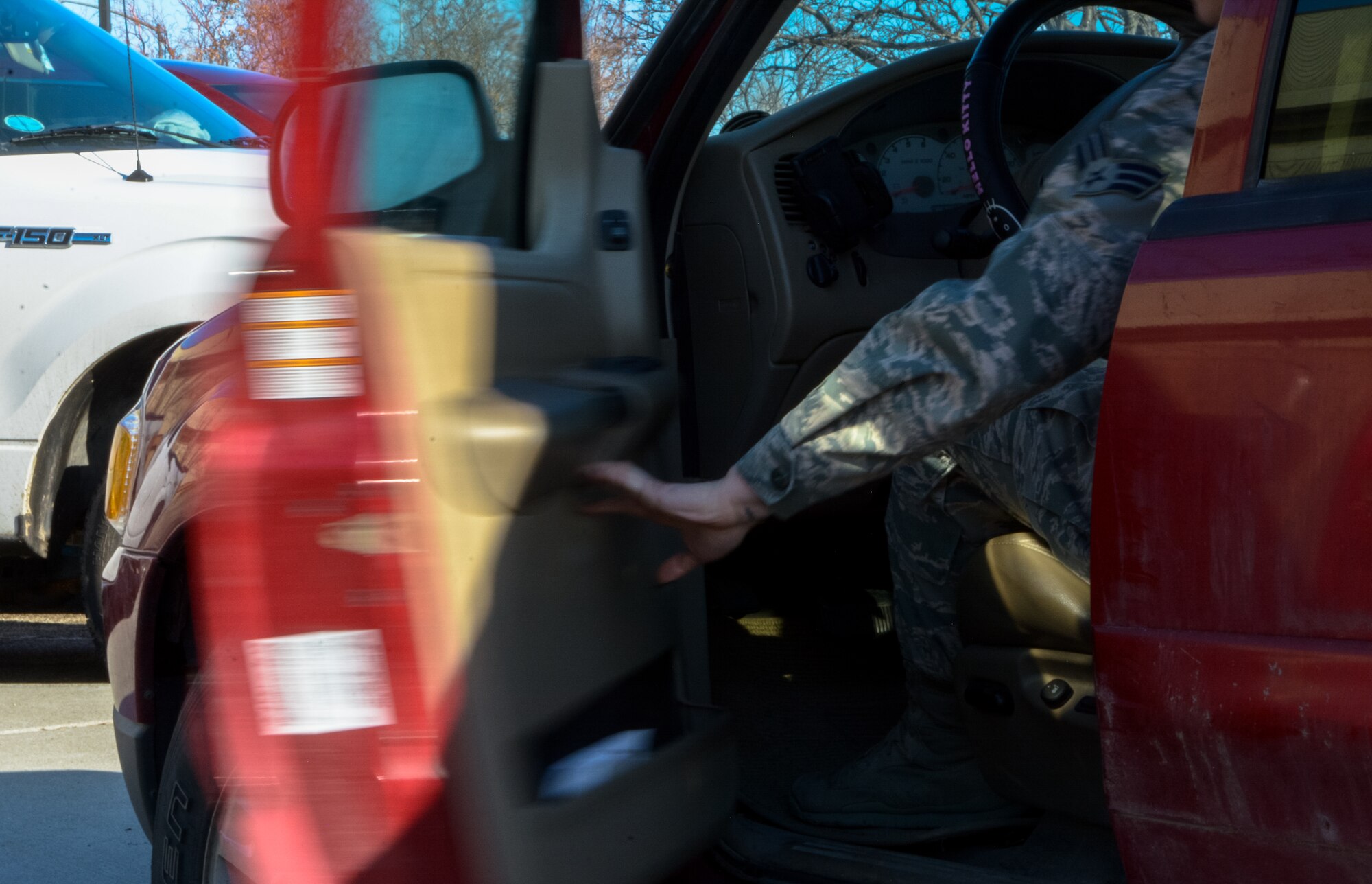 In 2014, more than $6,000 in damages were caused due to accidental damage from high winds such as when their doors fly open and crash into other objects.(U.S. Air Force photo by Senior Airman Jaye Legate/RELEASED)