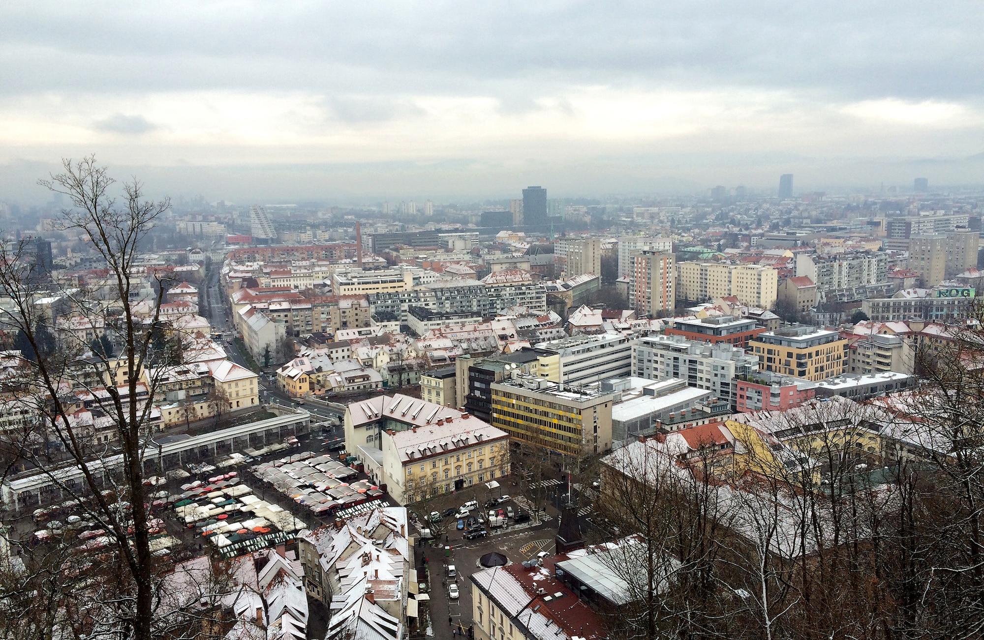 The view of Ljubljana, Slovenia, from the Ljubljana Castle. The capital city is home to more than 280,000 Slovenians and is visited by thousands of tourists year-round. (U.S. Air Force photo/Staff Sgt. R.J. Biermann)