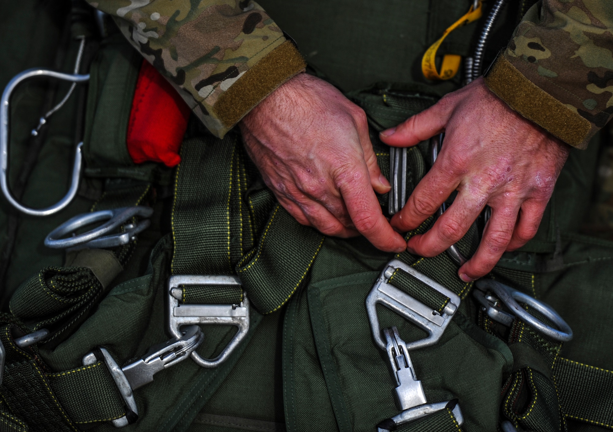 A Special Tactics Airman from the 24th Special Operations Wing prepares for a high-altitude low-opening jump from an MC-130H Talon II at Hurlburt Field, Fla., Jan. 7, 2014. The 24th SOW’s mission is to provide Special Tactics forces for rapid global employment to enable airpower success. (U.S. Air Force photo/Senior Airman Christopher Callaway)