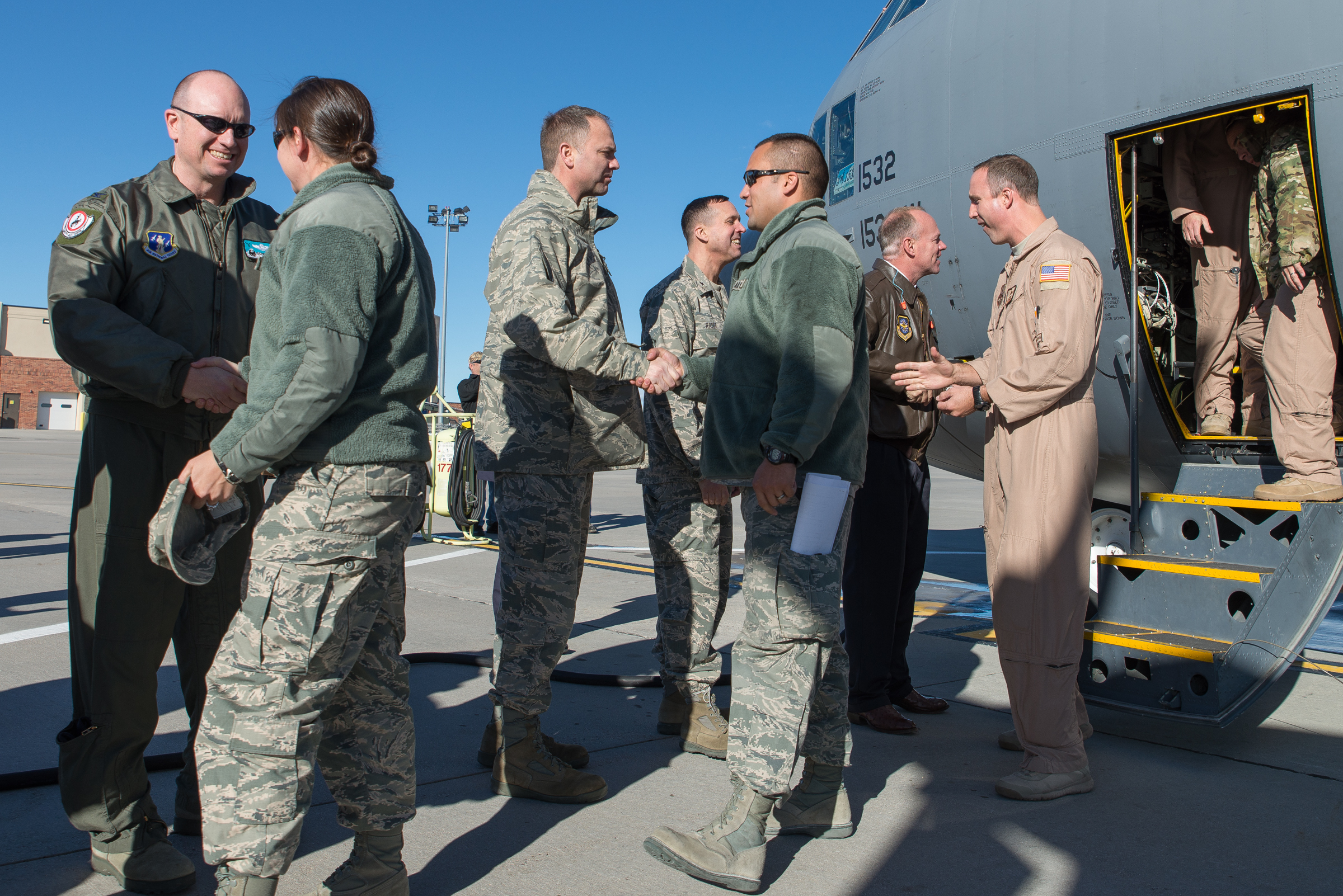 Wyoming Air Guard Members Celebrate Following the Holidays