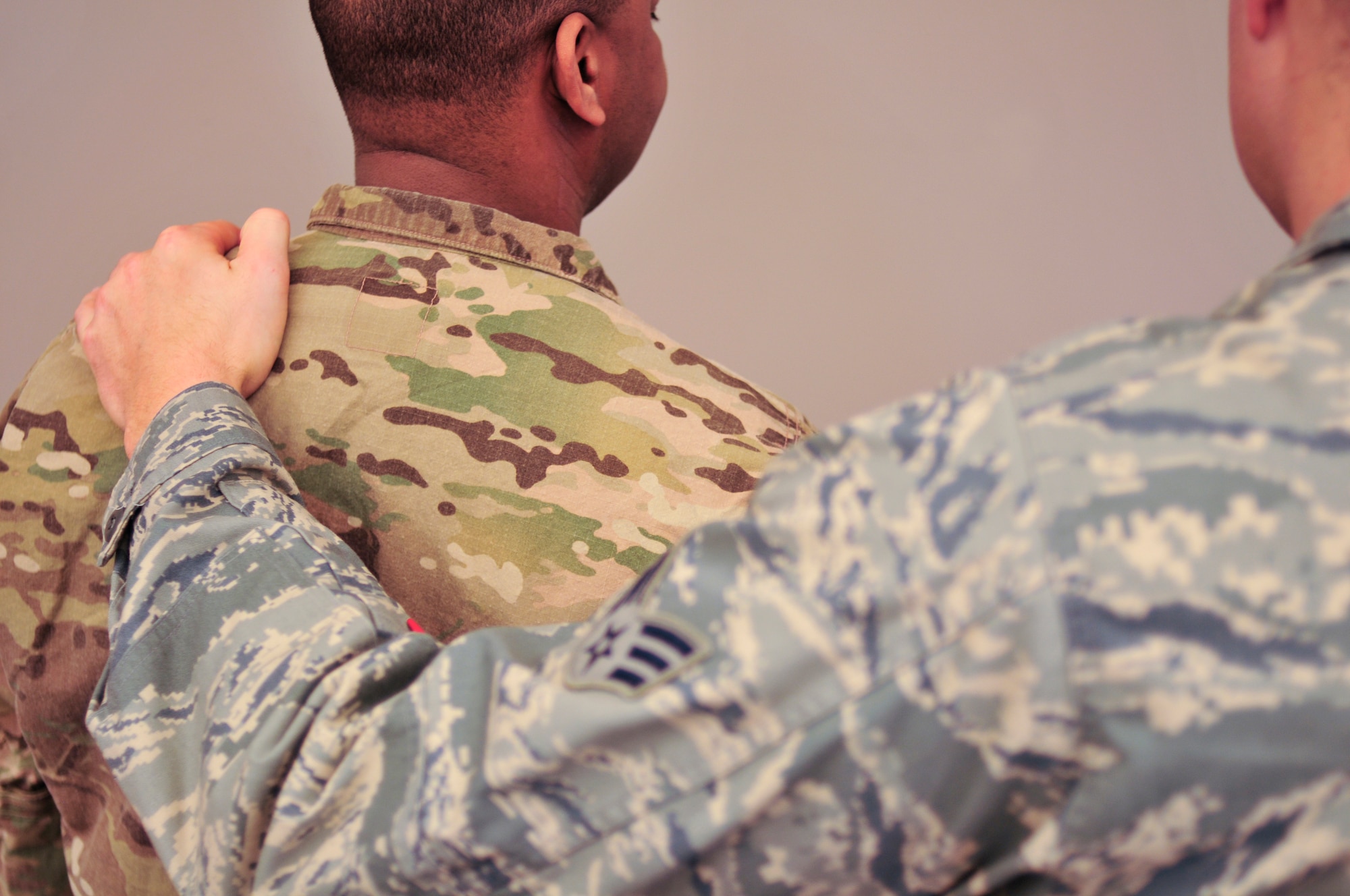The wingman concept is meant for members of the Red Tails family to look out for and take care of each other. As deployed members return to work, Airmen are especially encouraged to use the wingman concept to support those trying to readjust to life at home. (U.S. Air Force photo by Tech. Sgt. Matthew Garrett)