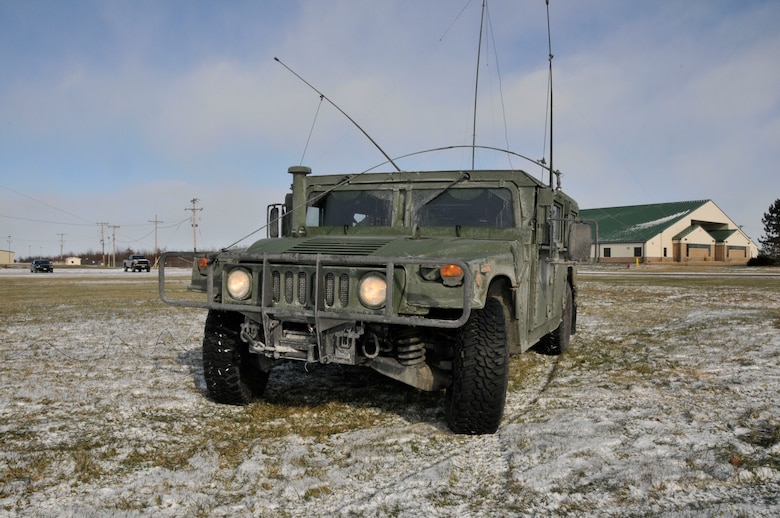 181st Intelligence Wing, 113th Air Support Operation Squadron members conduct operation exercises inside their mobile tactical action center  during exercise Polar Plunge, Jan. 07, 2015 Hulman Field, Terre Haute, Indiana.  This mobile capability allows the unit to respond as required, regardless of terrain or weather, and establish beyond line-of-sight communications between the Indiana National Guard and Civil authorities. (Photo by Senior Master Sgt. John S. Chapman/Released)