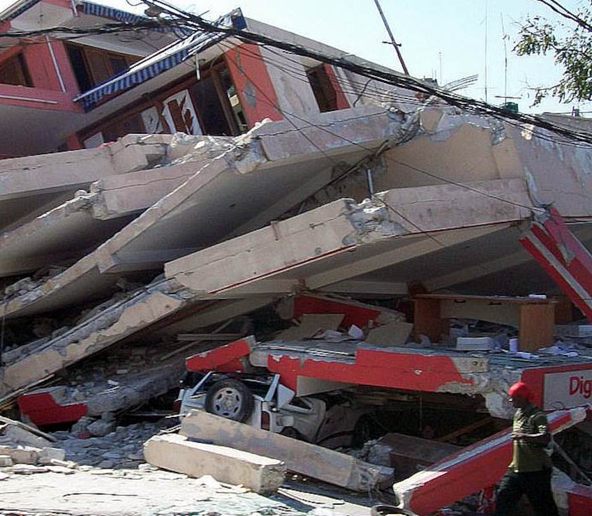 Jeff Qunell, a volunteer rescue engineer from the U.S. Army Corps of Engineers Sacramento District, describes the aftermath of the devastating earthquake that struck Haiti five years ago on Jan. 12, 2010. Qunell was part of the U.S. contingent that deployed to Haiti to assist with search and recovery efforts following the quake.