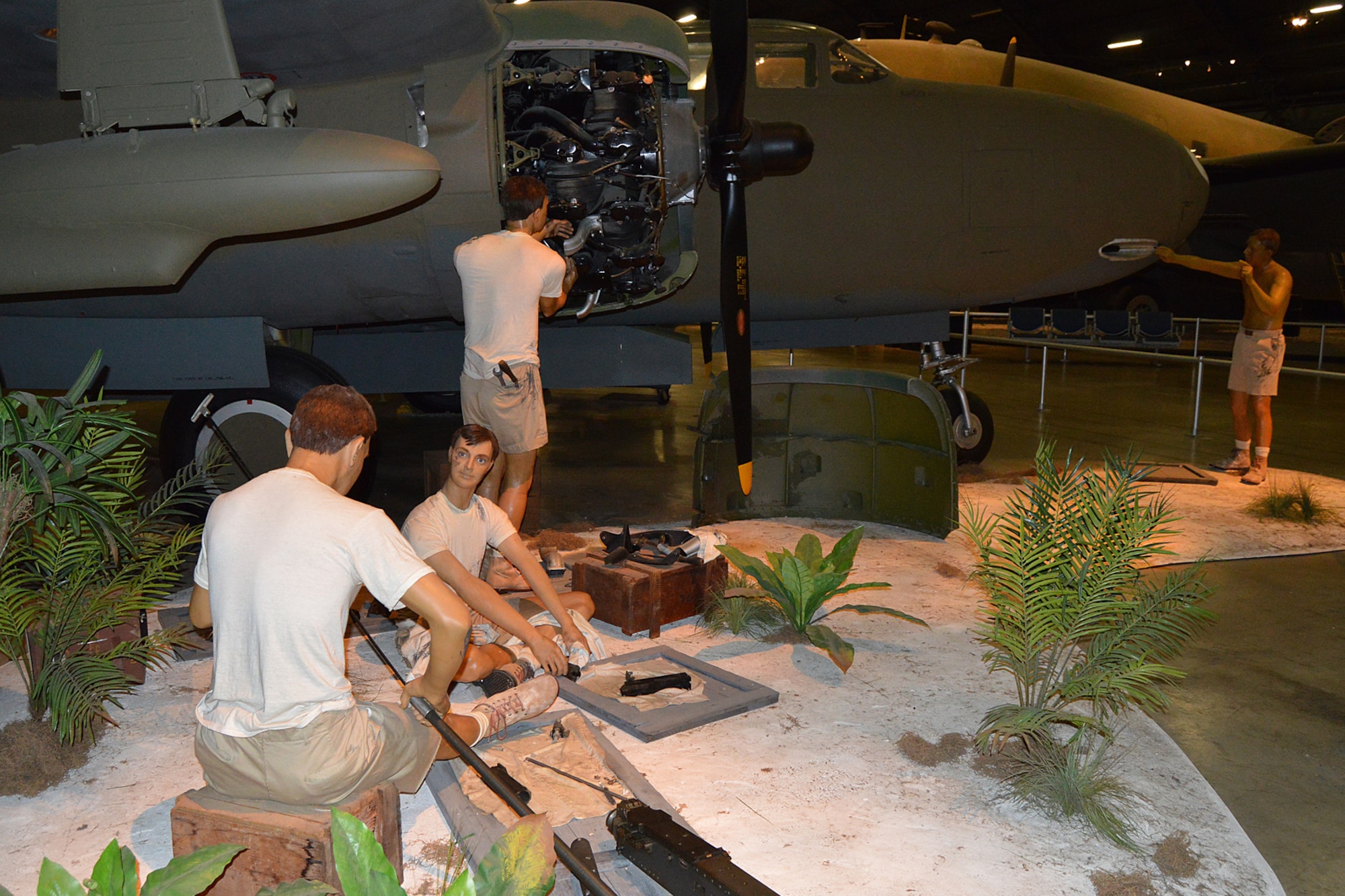 DAYTON, Ohio -- Douglas A-20G diorama in the World War II Gallery at the National Museum of the United States Air Force. (U.S. Air Force photo)
