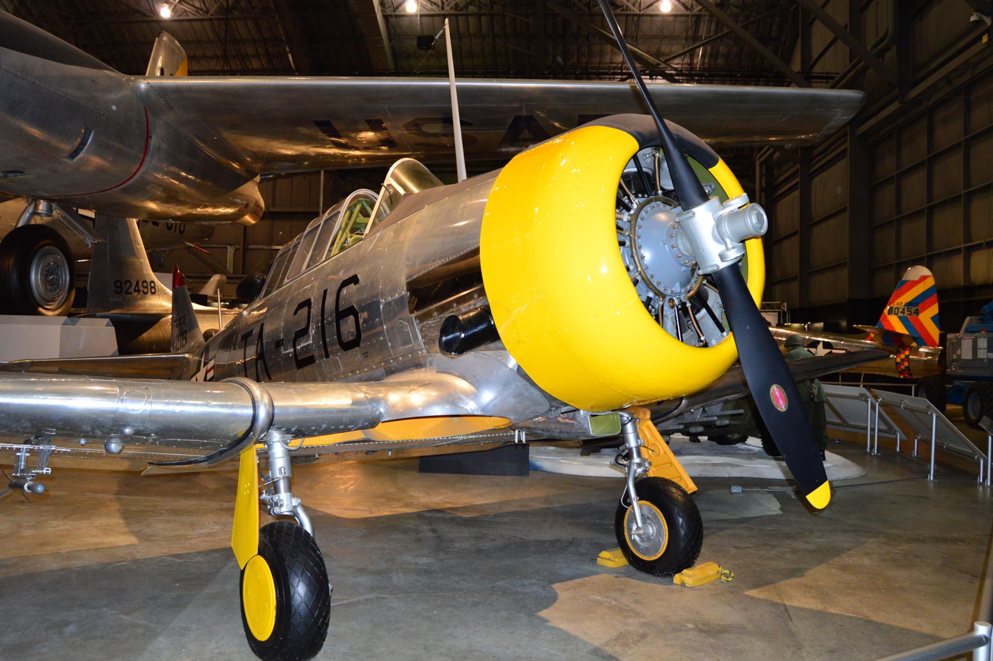 DAYTON, Ohio -- North American T-6D "Mosquito" on display in the Korean War Gallery at the National Museum of the United States Air Force. (U.S. Air Force photo) 
