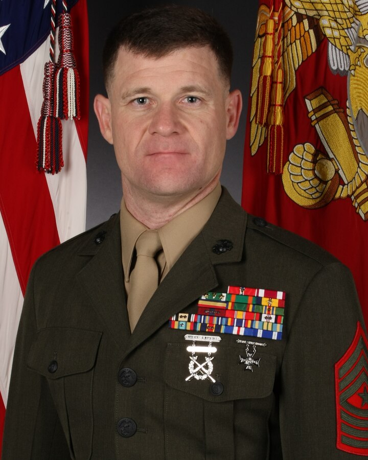 Sergeant Major Bradley Simmons, 8th Communication Battalion sergeant major