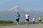Sgt. Luke J. Mostoller finishes the Lincoln Memorial marathon on Camp Bondsteel in Kosovo, May 2, 2010. Mostoller, a vending
service analyst of the 160th Finance Detachment, completed the event in 3
hours and 28 minutes that took the runners up and down hills for 26.2 miles.