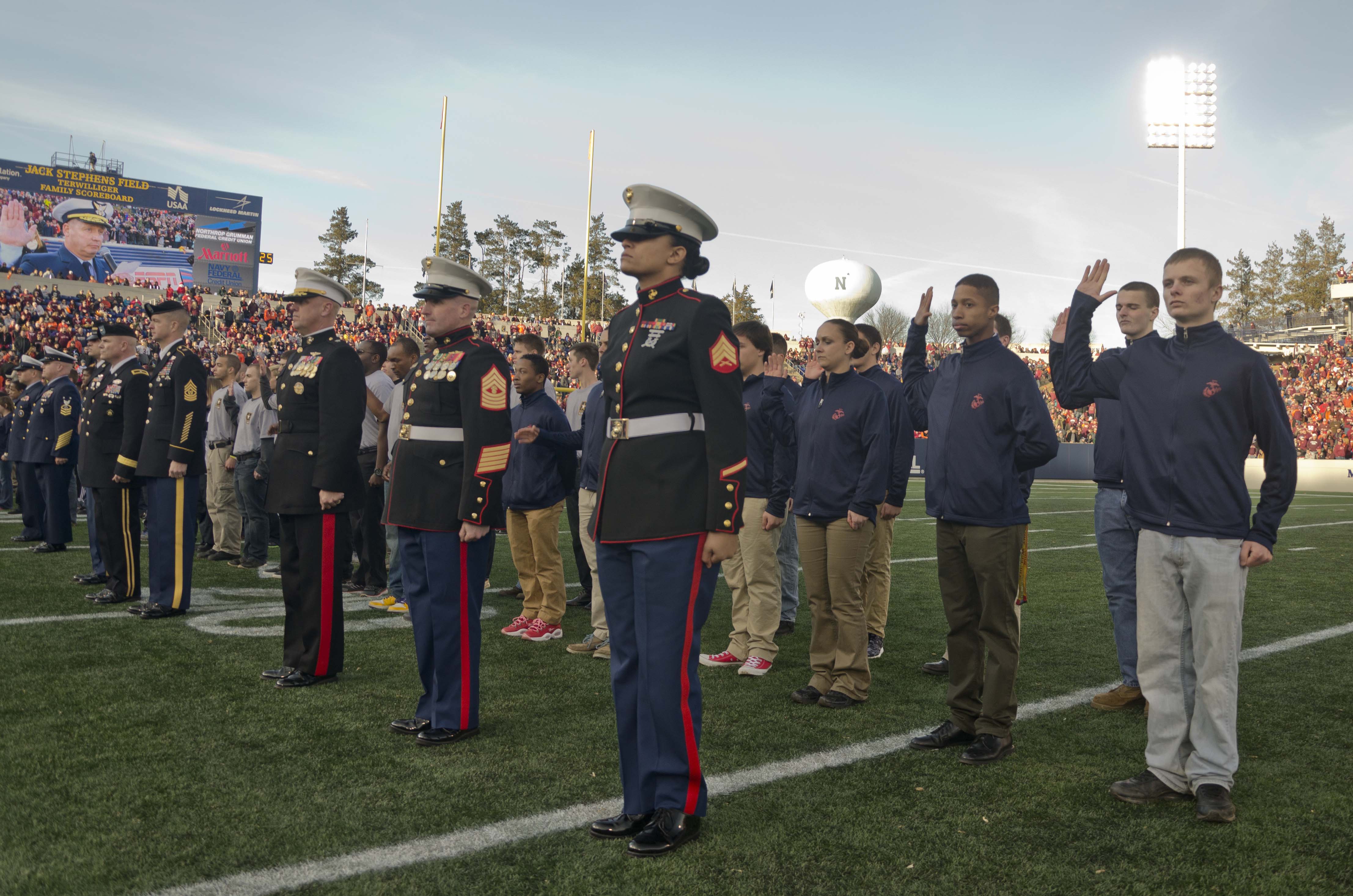 Military Bowl Oath Of Enlistment