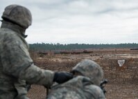 Airmen assigned to the 919th Special Operations Security Forces Squadron complete heavy weapons qualification firing Jan 10, 2015 at Duke Field, Fla.  (U.S. Air Force photo/ Tech. Sgt. Jasmin Taylor)