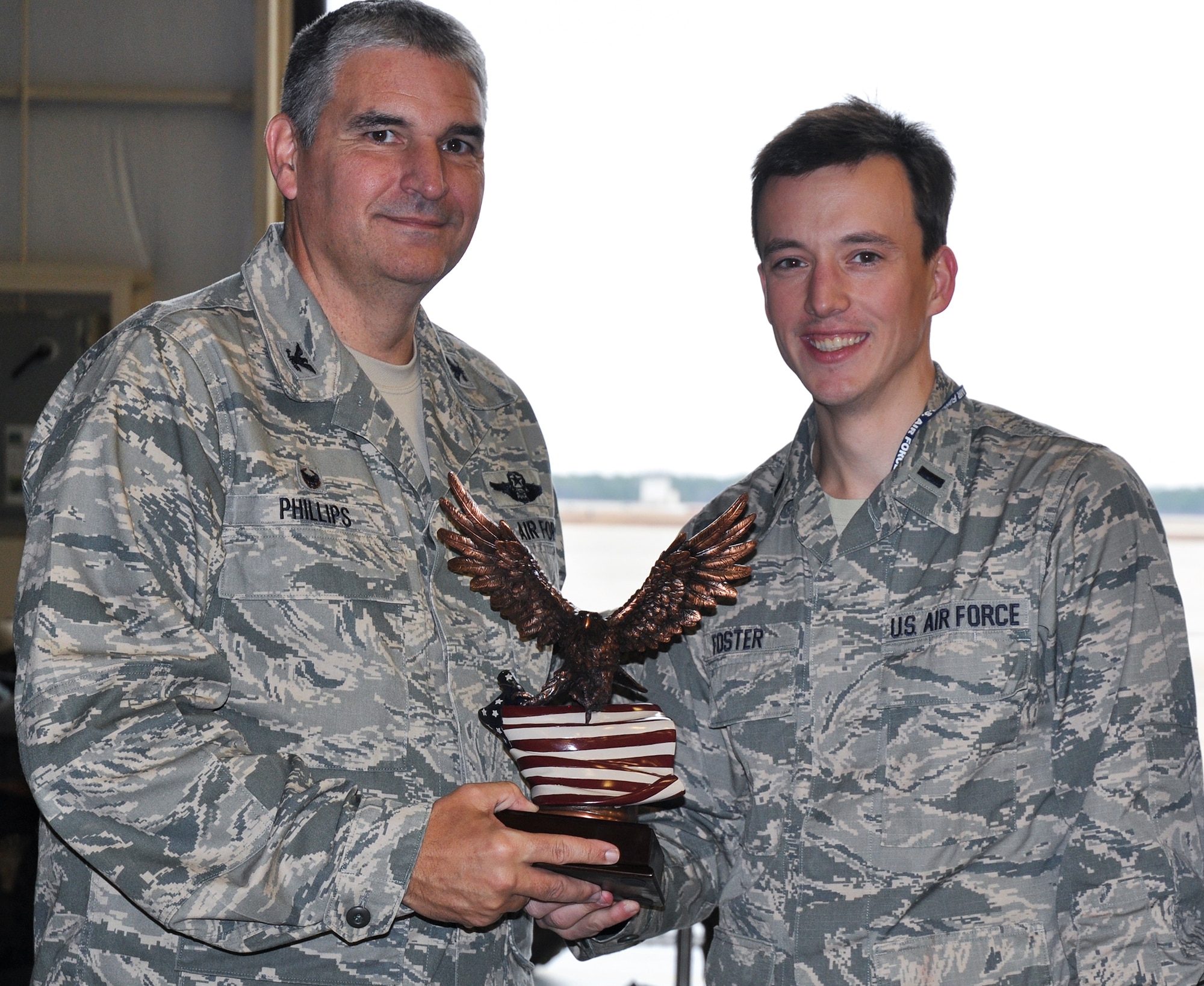 1st Lt. Noel Foster, from the 919th Special Operations Support Squadron, was selected as the 919th Special Operations Wing’s 2014 company grade officer of the year Jan. 11 at Duke Field Fla.  (U.S. Air Force photo/Dan Neely)
