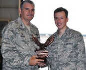 1st Lt. Noel Foster, from the 919th Special Operations Support Squadron, was selected as the 919th Special Operations Wing’s 2014 company grade officer of the year Jan. 11 at Duke Field Fla.  (U.S. Air Force photo/Dan Neely)