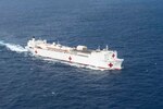 The Military Sealift Command  hospital ship USNS Mercy to provide rapid, flexible, and mobile acute medical and surgical services to support Marine Corps Air/Ground Task Forces deployed ashore, Army and Air Force units deployed ashore, and naval amphibious task forces and battle forces afloat. 