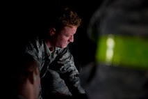 Staff Sgt. Charles Horton, 1st Special Operations Aircraft Maintenance Squadron weapons load team chief, secures a 25mm Gatling gun in an AC-130U Gunship on the flightline at Hurlburt Field, Fla., Jan. 12, 2015. The Gatling gun is required to have a safety inspection every 3,000 rounds. (U.S. Air Force photo/Senior Airman Krystal M. Garrett)