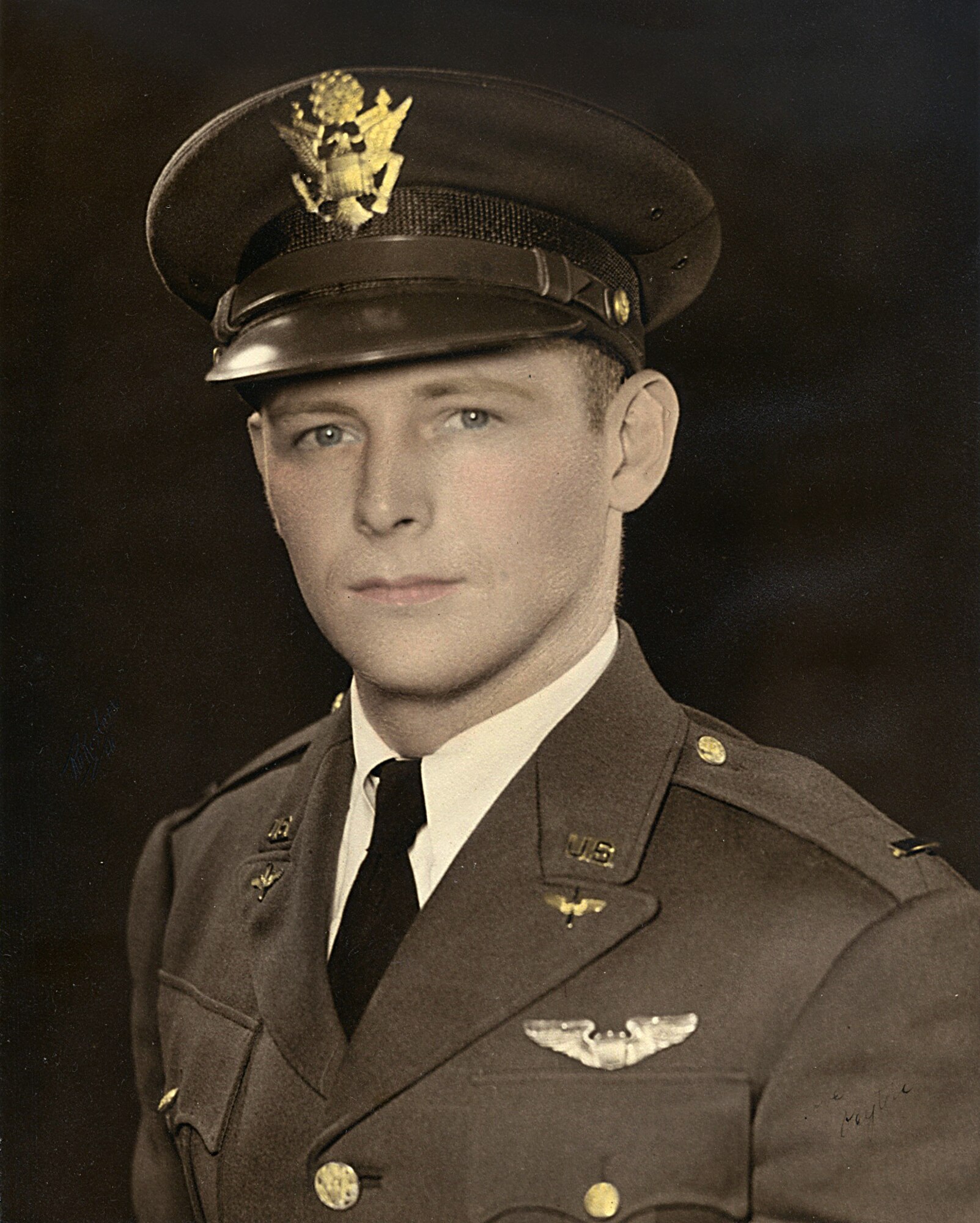 (Then U.S. Army Air Forces 2nd Lt. Peyton S. Mathis, Jr.) U.S. Army Air Forces Maj. Payton S. Mathis, Jr., was determined killed in action June 5, 1944, after engine failure on his P-38 Lightning just before landing at Kukum Air Field on Guadalcanal Island rolled the aircraft and led it to crash into a swamp nearby. Though rescue teams attempted immediate recovery of the former 44th Fighter Squadron commander, seven feet of water concealed the cockpit and prevented access. Due to the crash location, his body remained unrecovered for 70 years until JPAC's Central Identification Laboratory officially identified his remains Oct. 16, 2014.
