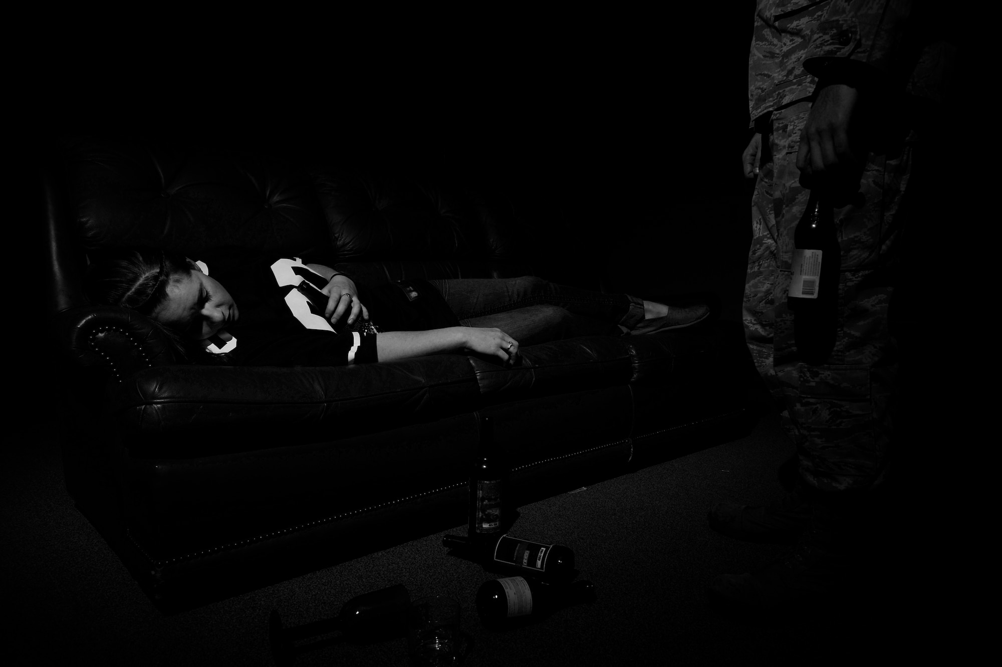 The Scott Air Force Base Sexual Assault Response Coordinator Office is responsible for providing assistance to individuals who have been sexually assaulted, which is defined as intentional sexual conduct, characterized by use of force, physical threat or abuse of authority, or when the victim does not or cannot consent.  Consent is not given when a person uses force, threat of force, coercion or when the victim is asleep, incapacitated, or unconscious. Persons who have been sexually assaulted can call the Scott SARC Response Helpline at 256-7272.  (U.S. Air Force photo by Staff Sgt. Maria Bowman)