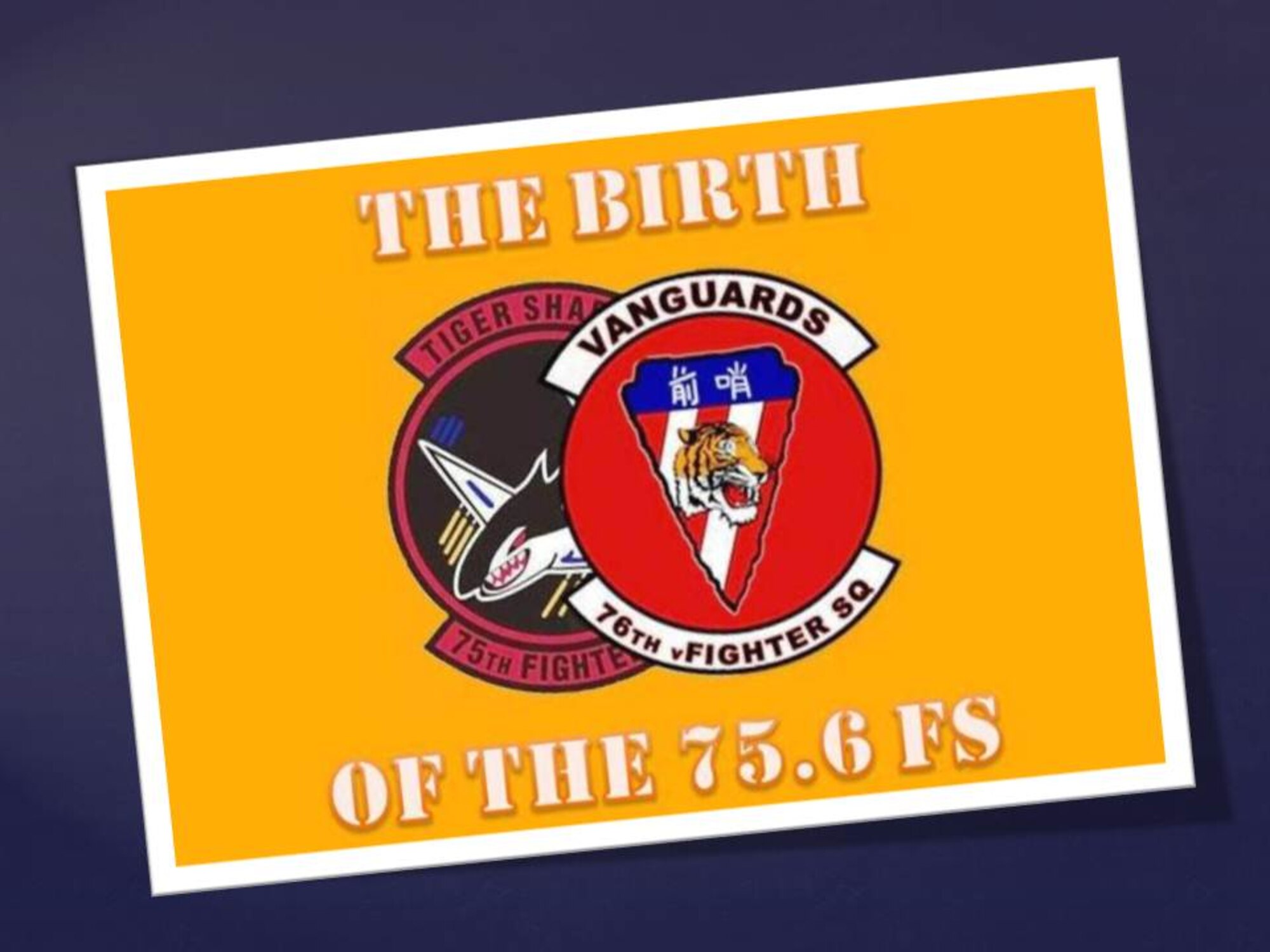 The birth of the 75.6th Flying Squadron. (U.S. Air Force graphic by Captain Jeff Kelly)
