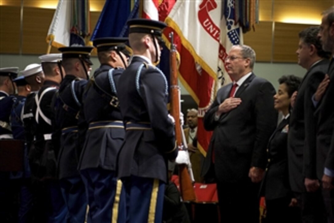 Deputy Defense Secretary Bob Work attends the annual Martin Luther King Jr. observance at the Pentagon, Jan. 15, 2014. 