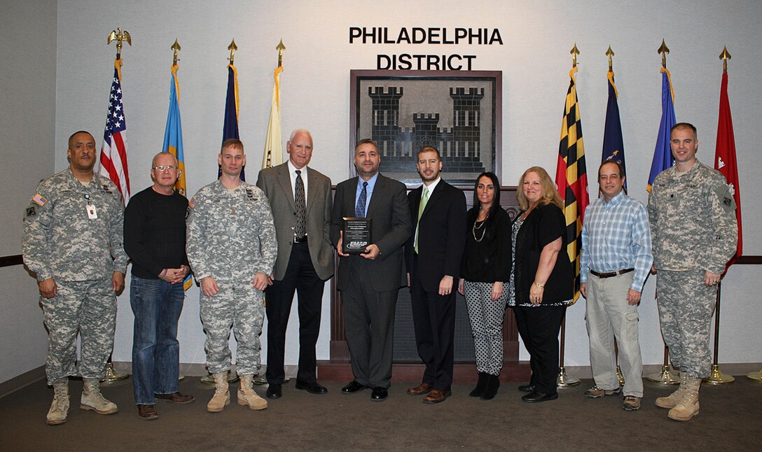 The U.S. Army Corps of Engineers’ Philadelphia District earned full accreditation from the Emergency Management Accreditation Program (EMAP).  The distinction is the result of a comprehensive evaluation of District emergency management programs and activities including planning; resource management; training; exercises, evaluations, and corrective actions; and communications and warning. 