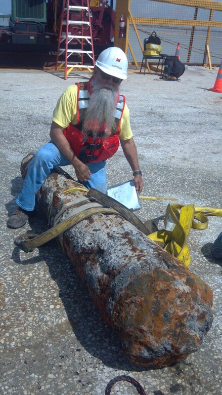 The discovery of an early 18th century cannon during work on the Miami Harbor Deepening Project was certainly an exciting moment for crew members of the Great Lakes Dredge and Dock (GLD&D) LLC Company.  