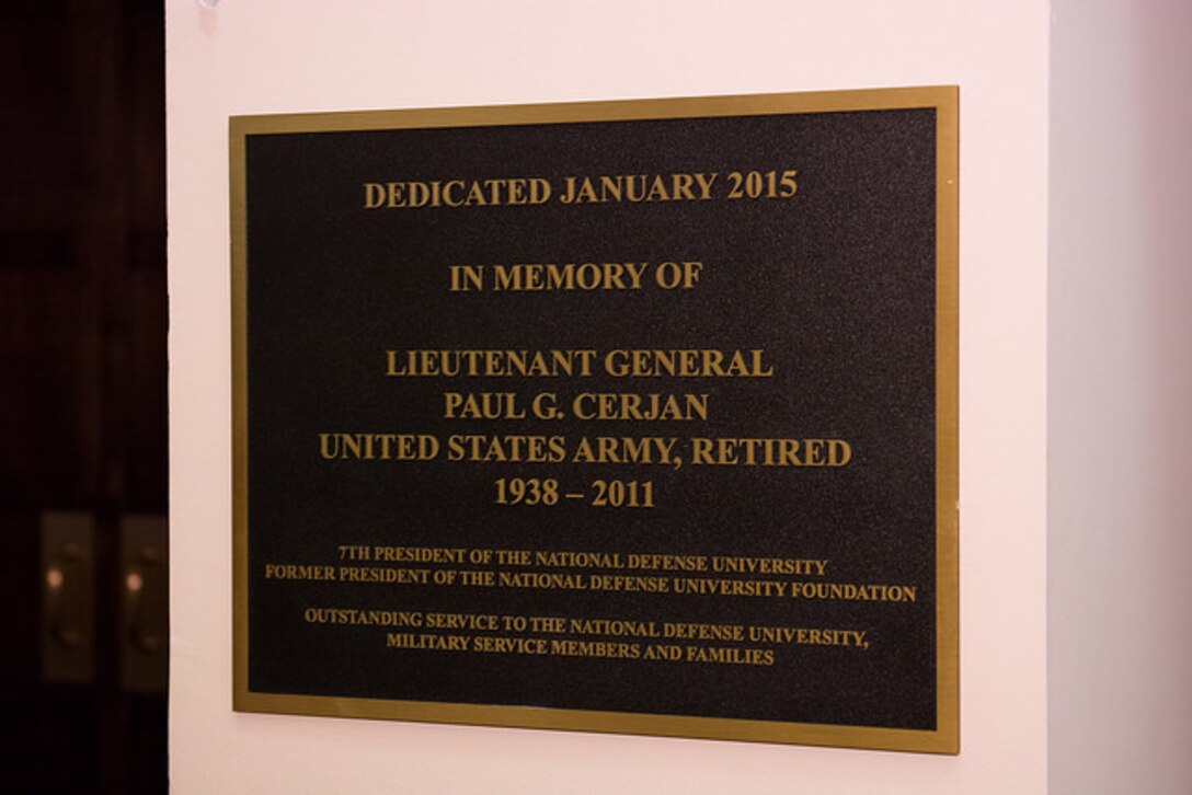 Dedication plaque.