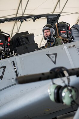 Under Secretary of the Air Force Eric Fanning prepares for takeoff in an A-29 Super Tucano Jan. 15, 2015, at Moody Air Force Base, Ga. Fanning visited Moody AFB for an orientation flight in the A-29 and to familiarize himself with the 81st Fighter Squadron’s Afghan pilot and maintenance training mission. (U.S. Air Force photo/Senior Airman Ryan Callaghan)