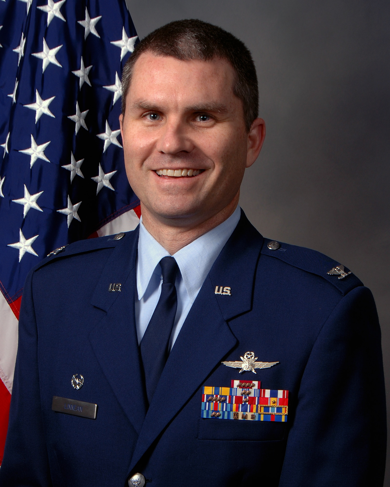 Col. Harold Linnean, commander of the 908th MSG.