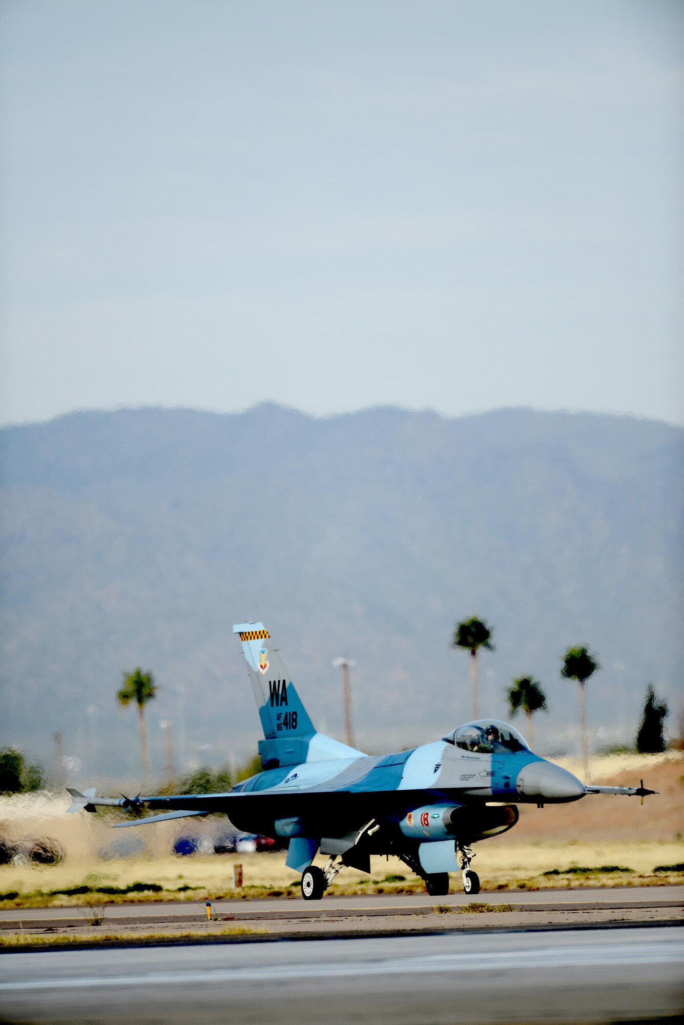 The 64th Aggressor Squadron, Nellis Air Force Base, Nevada, came to Luke Air Force Base last week for eight days of dissimilar air combat training to aid students from the 308th and 309th fighter squadrons with flight training and academics. Their expertise and specialized skills in replicating enemy aircraft tactics provided the students with in depth knowledge and analysis on adversary systems and tactics. (U.S. Air Force photo/Staff Sgt. Timothy Boyer)