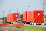 Transportation Company, Combat Sustainment Support Battalion, transport oil boom material to Amelia, La., to be used in operations related to the oil spill off the coast of Louisiana, May 8, 2010.