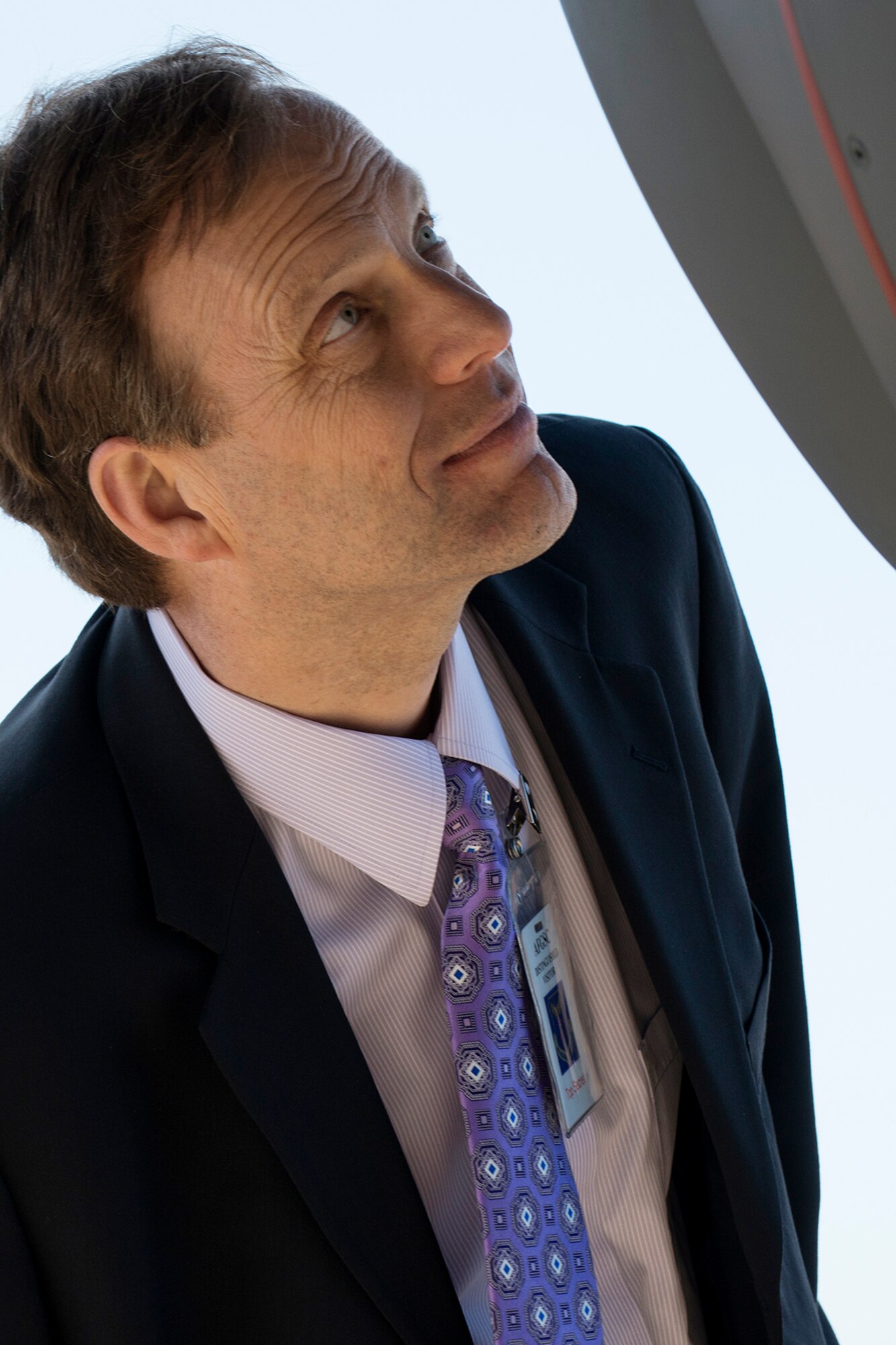 Mr. Charles Matson, Chief Scientist of the Air Force Office of Scientific Research, tours a 307th Bomb Wing B-52H Stratofortress during a tour on Jan. 20, 2015, Barksdale Air Force Base, La. Matson visited Barksdale to meet with the Air Force Global Strike Command's Office of Science. (U.S. Air Force photo by Master Sgt. Greg Steele/Released)