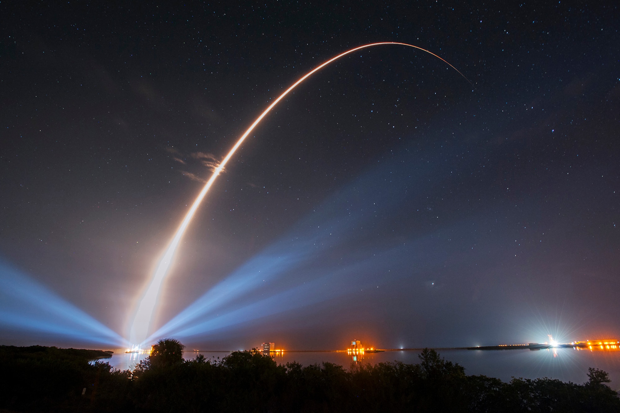 The U.S. Air Force's 45th Space Wing successfully launched the third Mobile User Objective System (MUOS) satellite, built by Lockheed Martin, for the U.S. Navy at 8:04 p.m. Jan. 20, 2015, from Launch Complex 41 at Cape Canaveral Air Force Station, Fla. MUOS is the next generation narrowband military satellite communication system that supports a worldwide, multi-service population of users in the ultra-high frequency band. (Courtesy photo/United Launch Alliance)