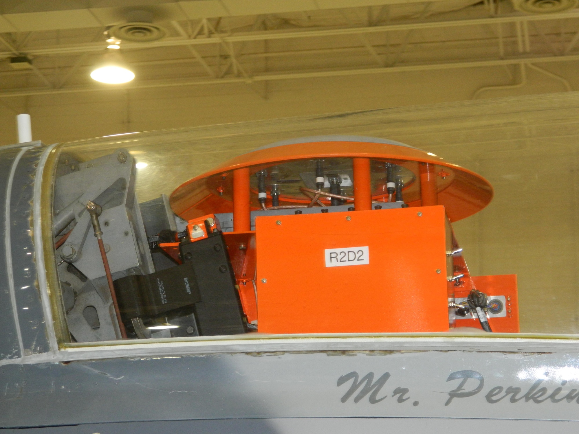 A Rear Cockpit Pallet is mounted in the back of a T-38 Talon Jan. 13, 2015 at Holloman Air Force Base, N.M. The project to build the RCP began from a need to design a platform that could serve to perform high dynamic testing of new GPS technology inside the 56 year-old T-38 Talon. (Courtesy photo)