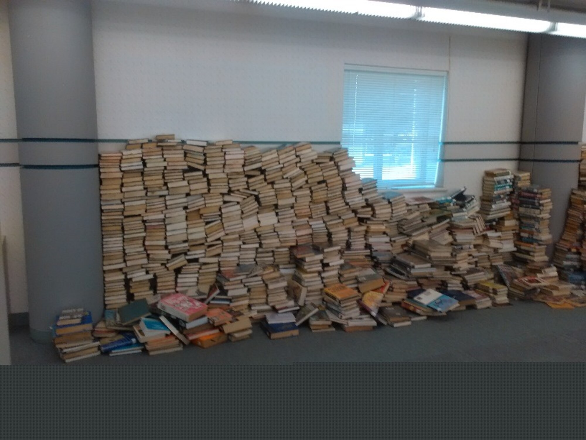 FREE BOOKS: The Base Library has  closed and there are still MANY books available and they have been turned over to the Recycling Program manager. Before they are given to our Recycling Contractor, we are able to OFFER THEM TO YOU AT NO CHARGE.
 
26 - 30 January 2015, at the Base Library location, Bldg 263, 1st floor, from 6:30 a.m. – 11:30 and then 1:00 - 4:30 p.m. (until 3:30 on 30 January). There will be reusable recycling bags available so that you may fill them and take the books with you. 
 
There are all genre of books, a little bit of something for every reading appetite. Please stop by before they go away for good.