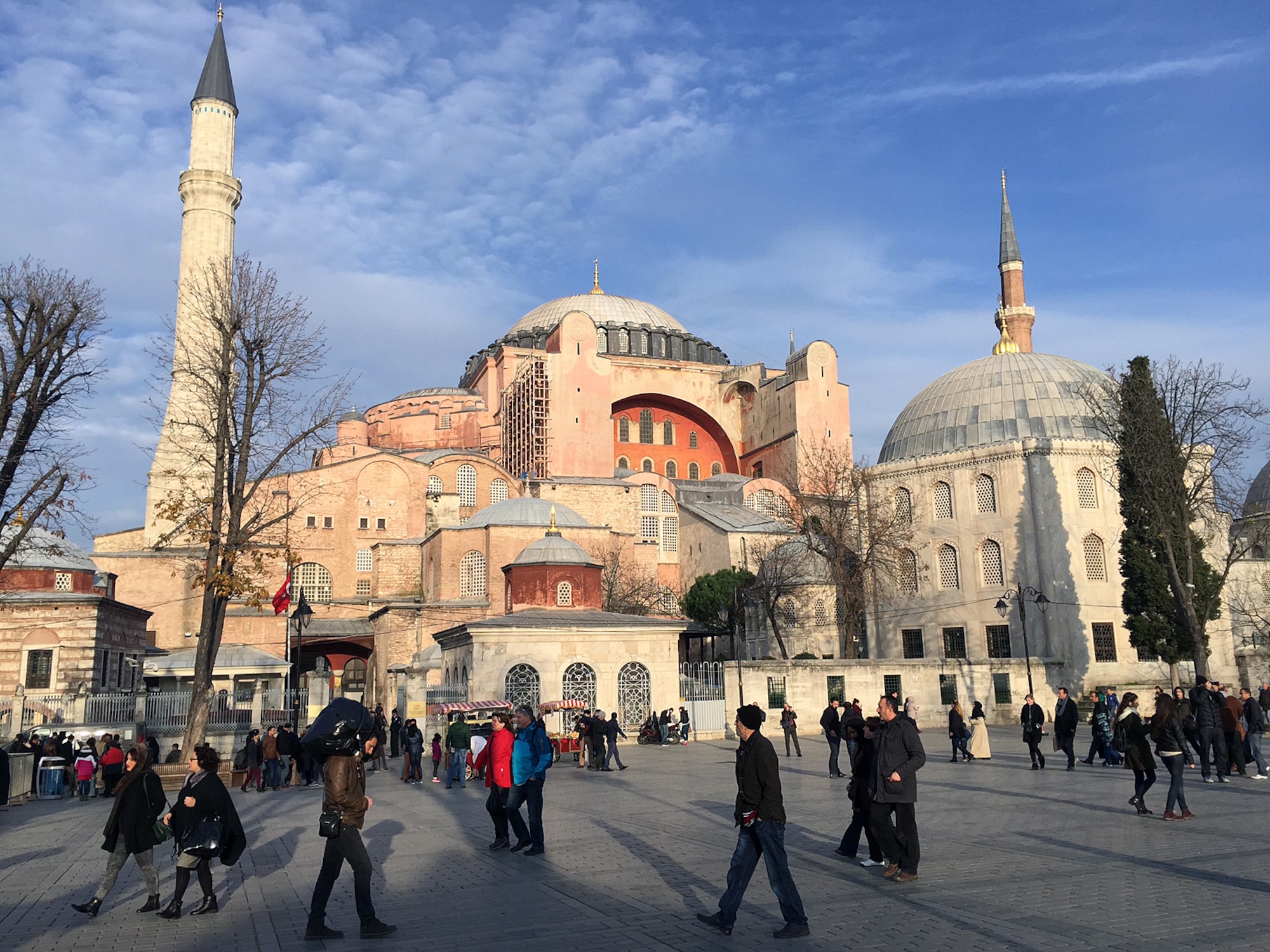 Originally built as a Greek Orthodox patriarchal basilica, the Hagia Sophia is now a museum in the heart of Istanbul. The church contains a large collection of holy relics and is located near the Blue Mosque and Basilica Cistern. (U.S. Air Force photo by Senior Airman Michael Battles/Released)