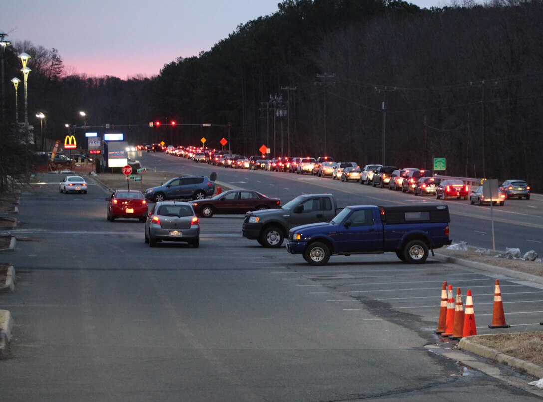 PMO officers will begin issuing tickets to motorist cutting through the commissary parking lot during the morning rush hour. Every morning approximately 4,000 cars enter the back gate. 