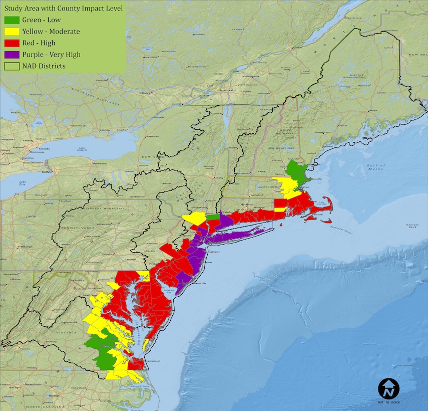 The North Atlantic Comprehensive Study was a $19 million study to develop a risk reduction framework for the 31,200 miles of coastline within the North Atlantic Division affected by Hurricane Sandy. 