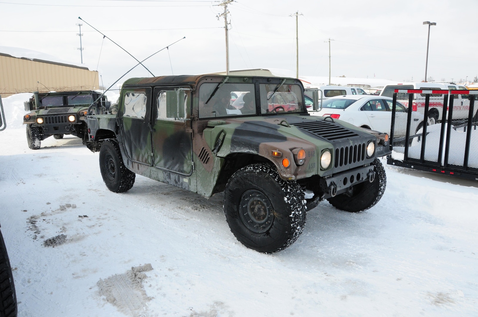 U.S. Soldiers with the 642nd Aviation Support Battalion, New York Army National Guard arrive at the Cheektowaga Fire Training Center, Cheektowaga, N.Y., Nov. 19, 2014, in support of Operation Lake Effect. New York Gov. Andrew Cuomo directed the mobilization of more than 240 National Guard Soldiers and Airmen from area units to assist local authorities with snow removal and traffic control as regions of Western New York saw more than six feet of snowfall in just 72 hours. Similar numbers of personnel are on hand for the current storm.
