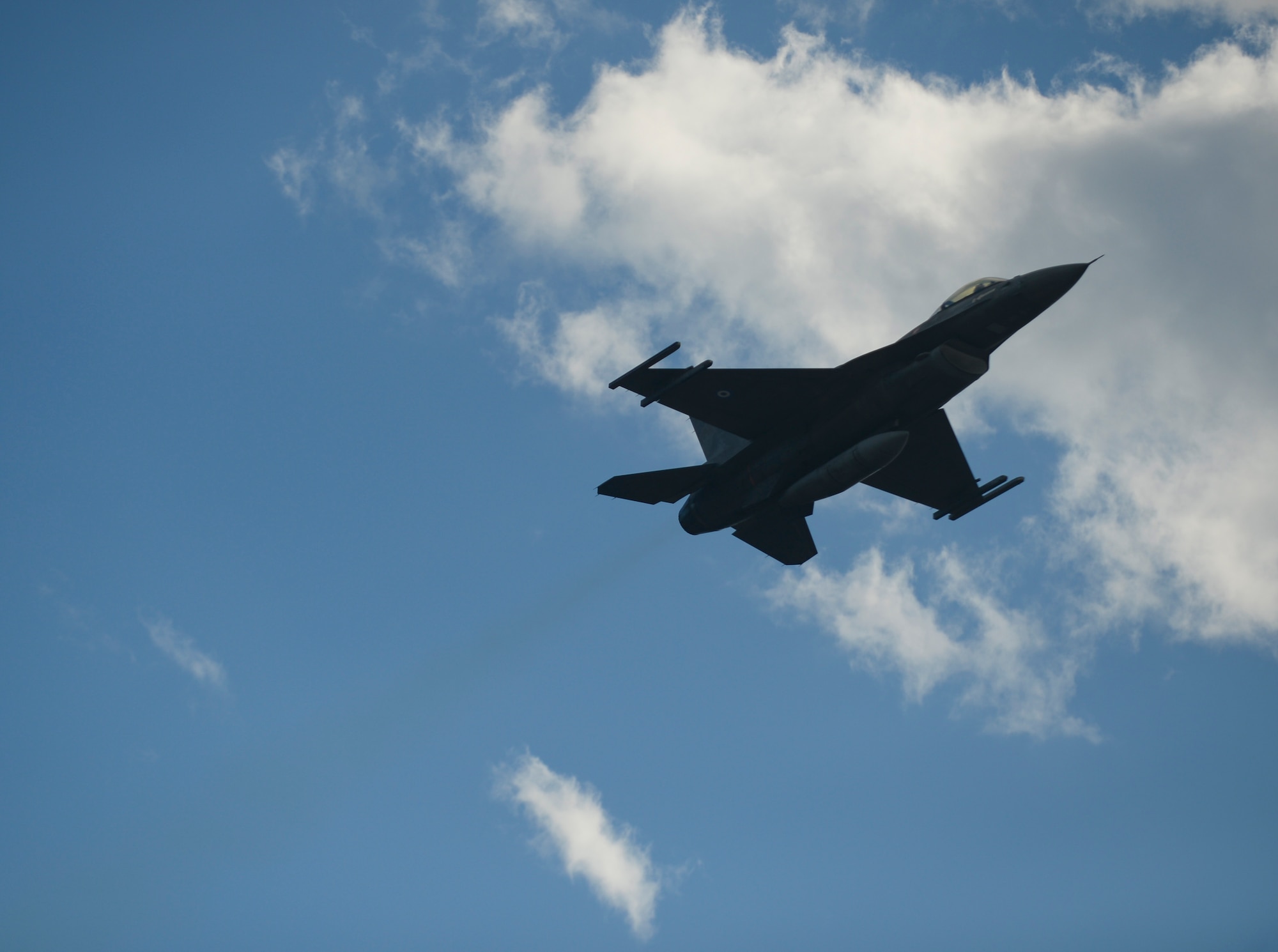 A Hellenic air force F-16 Fighting Falcon fighter aircraft from the 340th Fighter Squadron takes off from the flightline at Souda Bay, Greece, Jan. 26, 2015. The aircraft flew during a training sortie as part of a bilateral flying training deployment between the Greek and U.S. Air Forces over the island of Crete. (U.S. Air Force photo by Staff Sgt. Joe W. McFadden/Released)