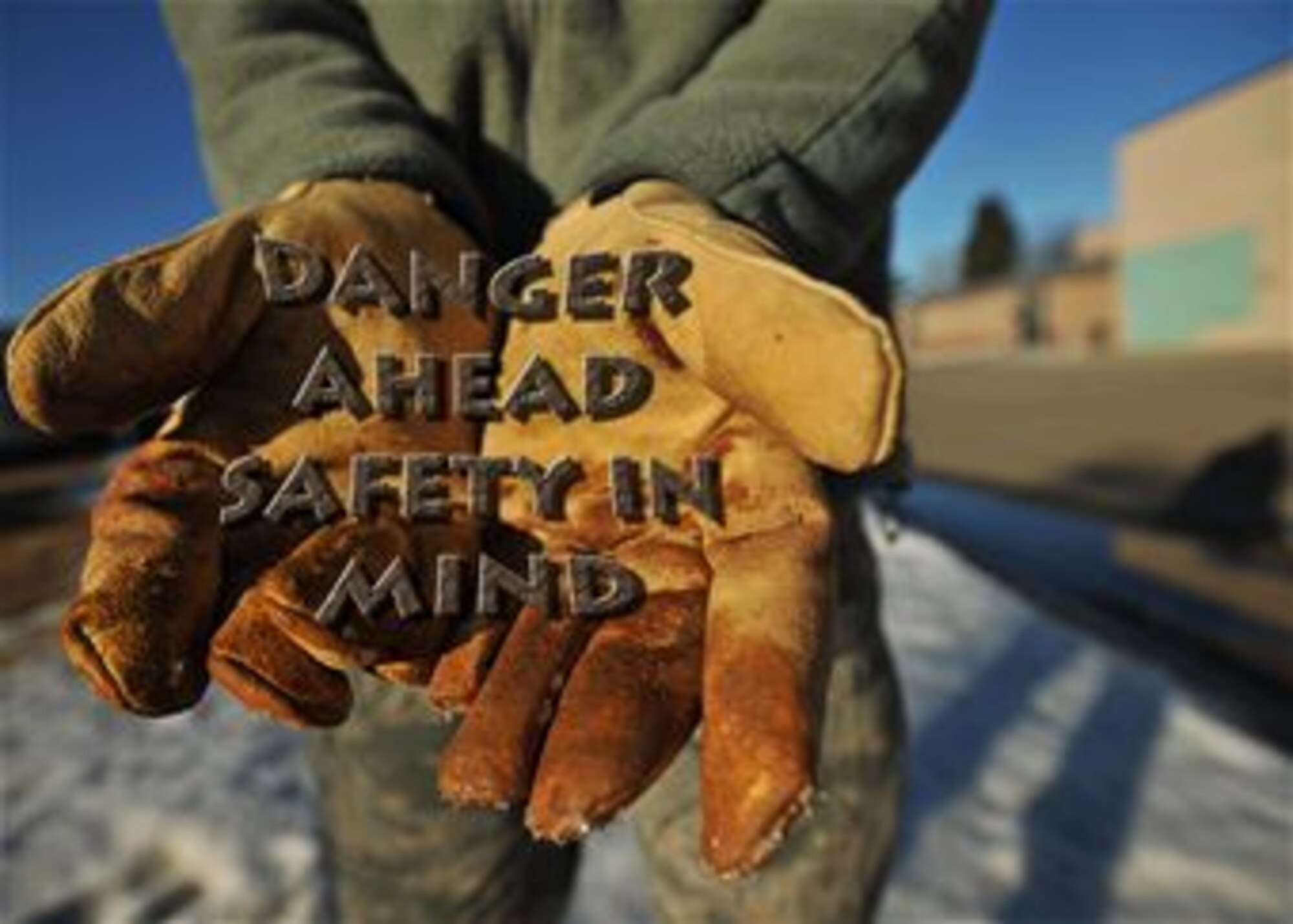 When it comes to the 319th Civil Engineer Squadron’s work ethic, it isn’t shocking to see them get down and dirty, working hard to keep the base running. Safety is a priority for all CE jobs, since they deal with hazardous and dangerous work environments on a daily basis. (U.S. Air Force graphic/Senior Airman Xavier Navarro)