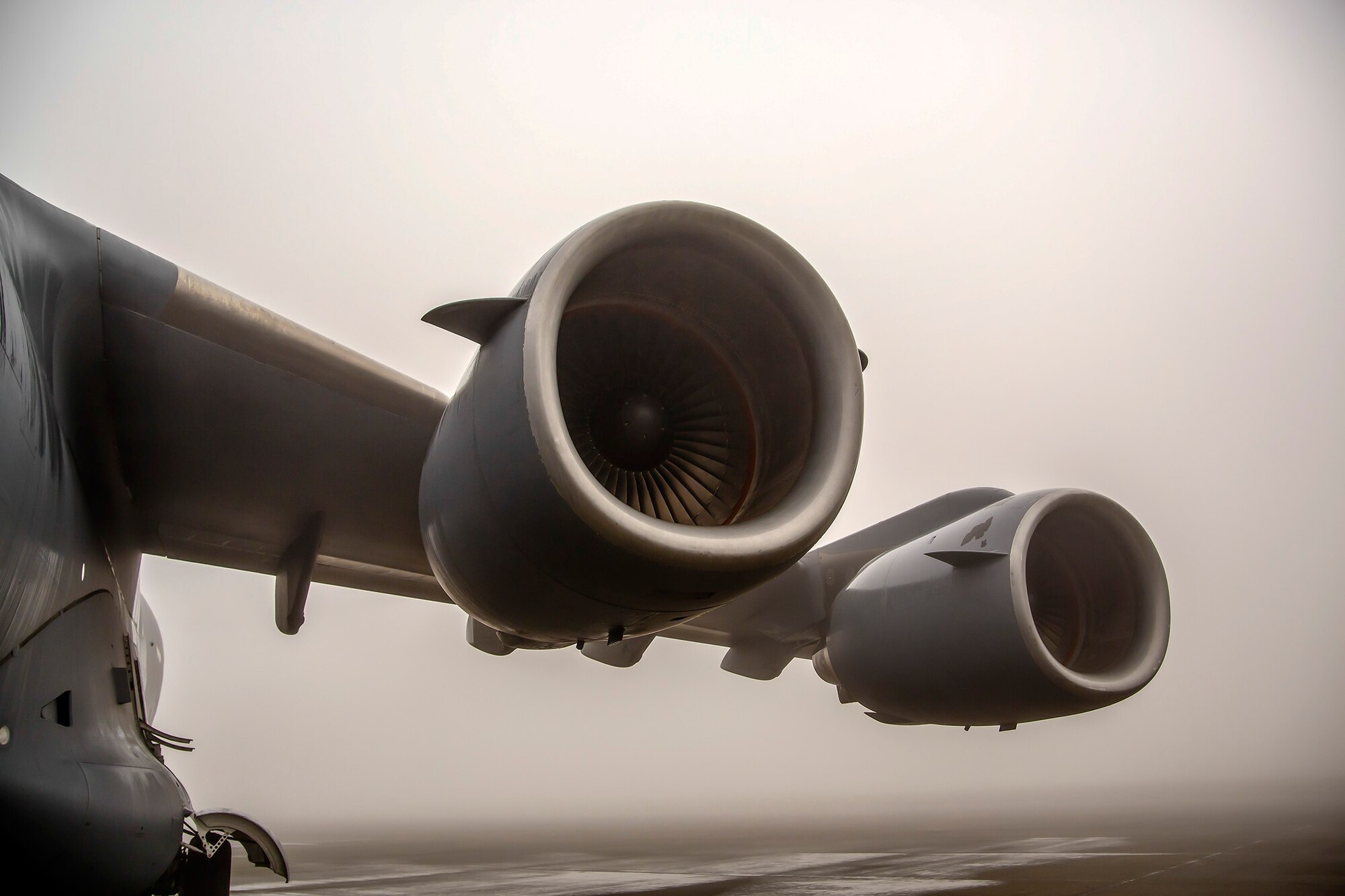 A McChord Field C-17 Globemaster III on a cloudy day, Jan. 21, 2015 gets prepped for an aeromedical evacuation flight from the Air Force Reserve's 446th Airlift Wing here. The 2,100 men and women assigned to the 446th AW support the Air Mobility Command (AMC) mission around the world on a daily basis, performing 44 percent of all C-17 missions leaving JBLM.
(U.S. Air Force Reserve photo by Jake Chappelle)