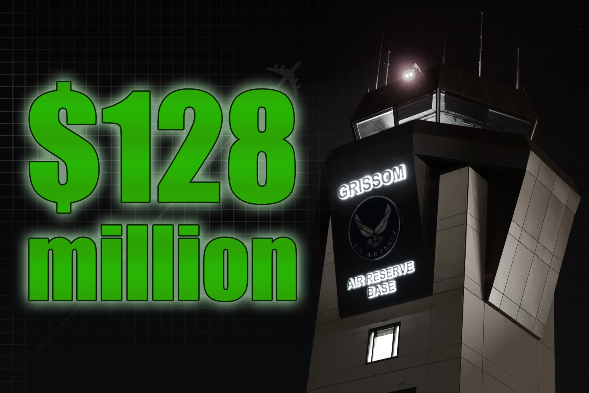 The 434th Air Refueling Wing recently announced Grissom Air Reserve Base, Ind had a more than $128 million economic impact on the local economy for Fiscal Year 2014. With more than 2,300 employees, the base contributed nearly $72 million in military and civilian payroll alone last year. (U.S. Air Force graphic/Mark R. W. Orders-Woempner)