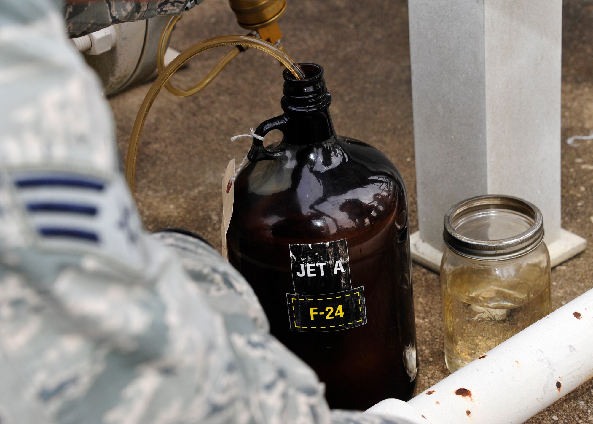 Approximately 420,000 to 640,000 gallons of fuel were off loaded at the fuel ramp at Weekly Bayou on Eglin Air Force Base, Fla., Jan. 15.  The 96th Fuels Management Flight provides fuel support to all Eglin units and manages the requisition, receipt, storage, issue, quality and accounting of all petroleum and cryogenic products here.