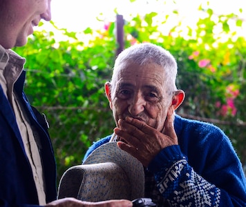 U.S. Army Capt. Mike Pratt, assigned to Joint Task Force-Bravo’s Medical Element, visits with one of the elderly tenants of the Sisters of Charity Orphanage in Comayagua, Honduras, Jan. 25, 2015. The Sisters of Charity Orphanage is one of seven different orphanages from around the Comayagua Valley that the U.S. military personnel assigned to JTF-Bravo have supported over the past 17 years. In addition to spending time with interacting with children, members have also collected and donated much-needed supplies and food, as well as helped in minor construction work on the buildings in which the children live. (U.S. Air Force photo/Tech. Sgt. Heather Redman)