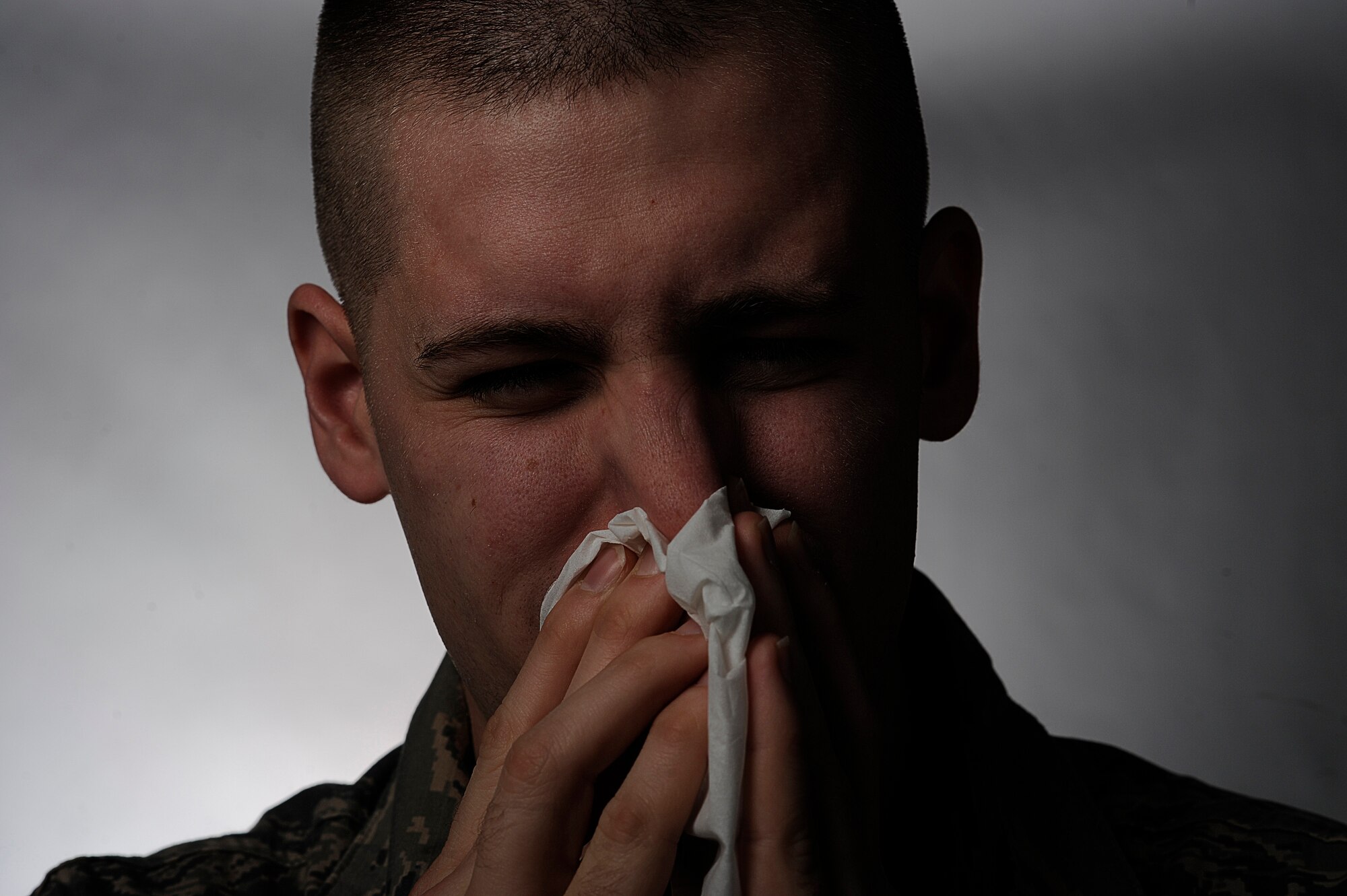 The flu is a serious and contagious disease that can lead to hospitalization. Please take the necessary precautions to protect yourself and others during this flu season. (U.S. Air Force by Senior Airman Divine Cox/Released)